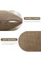 Pack of 2 Linen Throw Pillow Covers 16 x 24 in (40 x 60 cm) Coffee Brown - 2