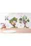 Tree Watercolor Jungle Wall Decals - Peel and Stick for Kids Nursery - 6