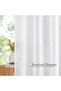 White 152 x 213 cm Soft Sheer Voile Curtains, 2 Panels - 5