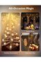 12Pcs Flickering Flameless Candle Battery Operated, 200+Hours Fake Electric LED Tea Lights for Votive, Centerpiece Table Decorations, Wedding, Aniversary, Halloween, Christmas - 5