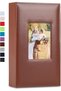 Photo Album, Holds 300 4x6in Photos, PU Leather Cover (Brown)