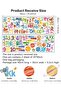 Animal Alphabet & Number Wall Decals - Peel & Stick Educational Wall Stickers for Kids - 6