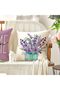 Spring Pillow Covers Lavender Purple Throw Pillow Cases 18x18 Inch Set of 4 - 4