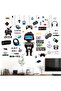 Gamer Wall Stickers - Controller Video Gaming Decals for Boys Kids Room - 2