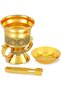 Premium Metal Frankincense Resin Incense Burner, Incense Censer, Portable Bakhoor Burner, C