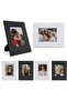 2x3 Photo Frame 6-Pack Mini Plastic Picture Frames (Black + White)
