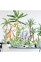 Tropical Rainforest Cartoon Animal Wall Decals (Elephant & Giraffe) for Kids Bedroom & Nurse - 5