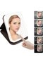 Travel Makeup Mirror, 7.5"x5.5" Portable LED Lighted Makeup Mirror, 3-Color Adjustable 5 Brightness Travel Essentials Makeup Mirror with Light, Rechargeable Tabletop Folding Cosmetic Mirror - 2