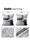Black & White Velvet Abstract Pillow Covers Set of 2, 18x18 inch - 7