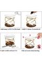 Metal Wooden Wax Melt Burner with 100ml Ceramic Bowl, Aromatherapy Oil Diffuser - 5
