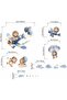 Airplane Animals Wall Stickers - Hot Air Balloon Lion Clouds Wall Decals - 4