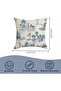 Toile Throw Pillow Covers 18x18 inch Set of 4 Vintage Blue Chinoiserie - 7
