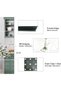 SKY-TOUCH 4PCS 30 * 30cm Glass Full Length Wall Mirror Tiles : Frameless Wall Mounted Mirror for Home Office Bedroom Living Room Bathroom Door Gym - 6