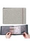 Small Photo Album 4x6, 2pcs 100 Pockets Linen Cover (Blue, Gray) - 2