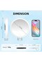 30X Magnifying Mirror With Lights, Large 6'' Makeup Mirror, LED Lighted High Magnification, Travel Size With 3 Suction Cups & Adjustable Stand - 6