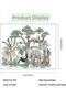 Cartoon Tropical Rainforest Animals Wall Stickers - Removable DIY Jungle Decals for Baby Nurs - 2