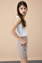 Brown Paw Cute Printed Girl's Elastic Waist Shorts 20729 - 2