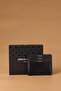 046 Genuine Leather Men's Wallet Card Holder Analine Navy Blue - 2