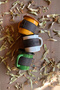 Enamel Mug 350 ml – Green, Black Inside, with Case and Cloth Carrying Bag - 2