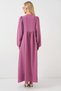 Women's Balloon Sleeve Long Hijab Dress 2464 - Dusty Rose - 6