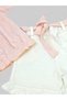 Girl's 2-3-4-5-6 Years Old Summer Flower Printed Bluzlu Muslin Shorts with Belt Stylish Holiday Girl's Suit - 6
