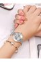 9037 Steel Analog Quartz Watch For Women Silver and Rose gold - 6