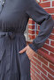 3-Layered Drawstring Robe - Smoked - 6