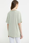Striped Embroidery Detailed T-Shirt - Green - 4