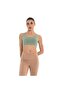 Double Strap Cross Back Yoga Bustier - 7