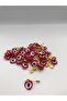 Evil Eye Bead with Yellow Safety Pin 50 Pieces - 3