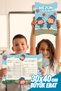 Graduate Kids2 A4 Report Card Container Case 10 Pieces Large Size 30X40 cm Primary School Report Card Case Report Card Ornament - 3