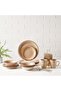Apollo 16-Piece Hand Painted Stoneware Dinner Set-Serves 4 - 5