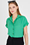 Women's Green Short Sleeve Shirt ARM-19Y001065 - 2