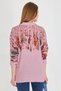 Women's Dusty Rose Quarter Sleeve Loose Shirt Arm-25Y001055 - 5