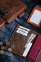 Genuine Leather Wallet with Passport Holder and Card Holder - 3