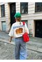 Women's Pancake Printed "Baker's Soul" Oversize Street Style T-Shirt - 5