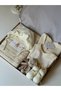 Newborn Baby Gift Box Set - Knitwear Jumpsuit, Muslin and Blanket Booties
