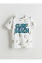 Lcw Kids White Pineapple Printed Boys' Shorts Pajama Set - 2