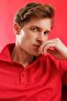Men's Polo Neck T-shirt Red - 3