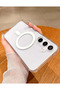 Samsung Galaxy A16 Compatible Magsafe Supported Magnetic Hard Silicone Transparent Case/Cap/Cap - 3