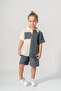 Boy's Summer/Easter Muslin Fabric Shirt Shorts Set