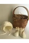 Newborn Baby Gift Box Set - Knitwear Jumpsuit, Muslin and Blanket Booties - 3