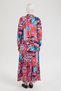 Natural Fabric Patterned Colorful Daily Comfortable Fit Dress Pink 24Yt952 - 6