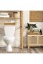 Decorative Rectangular Bamboo Basket Organizer 4 Compartments - 4