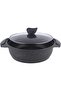 AMERCOOK ALFETTA قدر منخفض بغطاء 26 سم جرانيت أزرق - 5