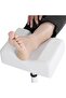 Stool Chair with Footrest, Adjustable Foot Care Pedicure Nail Stool, Pedicure Manicure (white) - 2