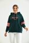 سويت شيرت أخضر Dz Yz 608 مطرز - 2