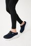 Vienna Marlowe Navy Blue Women's Wedge Sole Non-Slip Orthopedic Mesh Sabo Doctor Nurse Esthetician Hospital Chef Slippers - 7