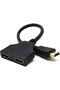 كابل محول HDMI ذكر إلى 2 HDMI أنثى