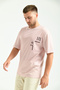 تي شيرت مطبوع عليه Dusty Rose مقاس كبير - 4